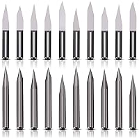 20er CNC Gravierstichel,3,175 mm 10 ° 15 ° 20 ° 30 ° Carbide Gravur Bit, Gravur Messer CNC-Router-Tools für Leiterplatte