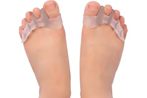 YOSOO Toe Separator silicone souple en gel pour hallux valgus Bunion Relif séparateurs d'orteils Convient pour homme femme