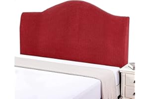 Hoowarm Copritestata del Letto Matrimoniale Imbottito Beige,Copri Testata Letto Matrimoniale/Singolo Elastica Universale Copertura per Testiera per Letto, Protezione Elastica A Tinta Unita