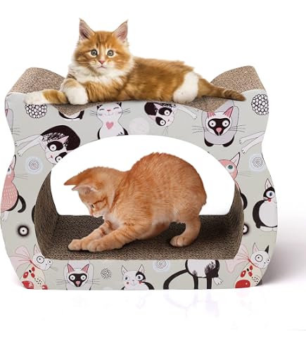 Petsona Natürliches Kratzbrett Für Katzen – Kratzfläche & Spielmatte In Einem, Rutschfest Und Umweltfreundlich