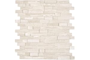 CONWIRE Selbstklebende Mosaikmatte Verbund Naturstein grey für WAND KÜCHE Fliesenspiegel Thekenverkleidung Wandverblender