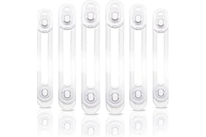 BEARTOP Cerradura para cajones de bebé | muy fuerte adhesivo 3M | cerradura universal, cerradura para niños, cerradura para bebés | cerradura para armarios, cajones | transparente, 5 piezas