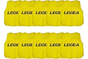 LEGEA 10 x Casacca Allenamento Calcio Promo – Gilet Sportivo Training Unisex XS–XXL per Bambini, Juniores e Adulti – Pack 10 Colori Assortiti