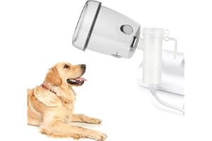 ICARE-PET Taza nebulizadora para Mascotas y mascarilla inhaladora para Gatos y Perros pequeños, mascarilla de oxígeno para Mascotas (no Incluye máquina nebulizadora) (L - Perros Grandes)