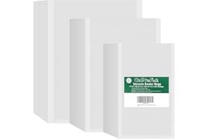 O2frepak 300 Pakiet 15x25cm(100Worków),20x30cm(100Worków) i 25x33cm(100Worków) Worki próżniowe do pakowania żywności w rolkach do gotowania metodą sous vide,klasy komercyjnej,bez BPA