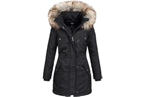 ONLY Damen Winterjacke Parka Kurzmantel ONLIris mit Kapuze