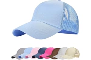 heekpek Gorra de Béisbol Casual Hats Hip-Hop Sombrero Sol al Aire Libre Tenis Deporte Golf Verano para Hombre Mujer Chico Media Tejido de Transpirable