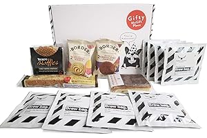 GIFTY MCGIFT PLACE De-Caffeinated Coffee Brew Bags Gift Hamper - Paddy & Scotts Coffee Brew Bags, Toffee Waffles, Millionaires Shortbread, Borders Biscuits ,De CAF, De-CAF, De Caff, De-Caff