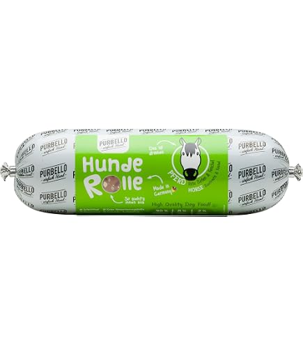 PURBELLO Hunde-Rolle Rind mit pfeln & Buchweizen - Monoprotein Hundefutter  mit hohem Fleischanteil - Nassfutter fr Hunde - Hundewurst schnittfest &  getreidefrei - 8 x 800 g : Amazon.de: Haustier