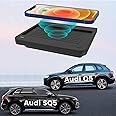 Car Wireless Phone Charger for Audi Q5 SQ5 2022 2021 2020 2019 2018 Center Console,Charging Pad Mat for Audi Q5 SQ5 Accessories Interior