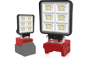 T-SUN 48 W batterilampa kompatibel med Milwaukee 18 V