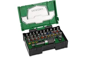HITACHI HiKOKI Jeu de 32 embouts (BOX I) - Jeu d'embouts de tournevis de haute qualité pour un travail précis - Embouts Torx, PH, PZ, SL - Bit-Box idéal pour les bricoleurs et les professionnels
