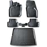 W&ouml;ller Volkswagen Tiguan ile Uyumlu Paspas Bagaj Havuzu Set 2024 Sonrası 3d Ultraflex Set