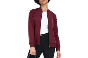 MoFiz Chaqueta Mujer Primavera Chaqueta Ligera Mujer Bomber Elegante Deportes Correr Con Cremallera