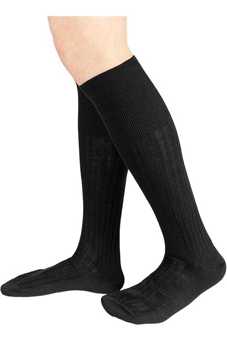 Calze Norvegesi In Lana - Calde, Al Ginocchio, Con Suola In Peluche, Confezione Da 3 O 6 Paia - Foto 9