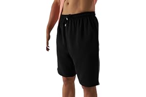 Smith & Solo Pantalones cortos deportivos para hombre, de verano, de algodón, para correr, fitness, entrenamiento, tenis