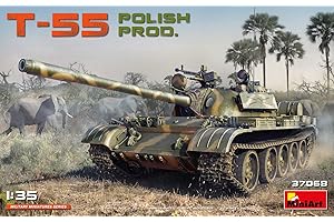 Miniart MA37068 Modellino Veicolo da Guerra In Plastica da Montare, T-55 Polish Prod., Scala 1:35