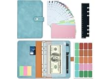 Budget Binder A6 PU Raccoglitore ad Anelli Money Binder Raccoglitore Soldi Agenda Anelli Budget Money Organizer 12 Cerniera T