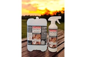 CLEANPRINCE 5,5 Litro SAUNAREIN Limpiador Para Saunas Producto De Limpieza Para Saunas Sauna Limpiador Sauna-puro Limpiador De Baños De Vapor Baños De Vapor Finlandeses Sauna Saneamiento de saunas Desinfección ...