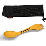 Wild Peak Plastic Spork - Lightweight & Strong all in one Spoon, Fork, Knife Cutlery with Optional Storage Bag ▲