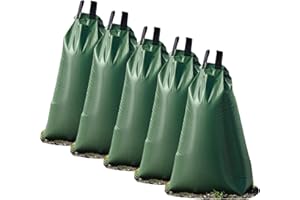 UNIGARDIA Sac d’Irrigation 75 L (lot de 5), robuste PVC résistant aux UV, Sac d’Irrigation pour Les Arbres, respectueux de l’Environnement, Vert