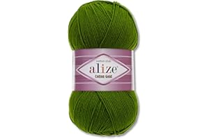 Frida's Wollhaus Alize Cotton Gold Laine d'été 100 g Coton Amigurumi 65 couleurs (35 - Vert foncé)