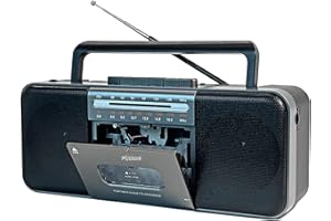 WIITHINK Portable Cassette Player Recorder, AM/FM/SW Radio, Bluetooth, USB/SD, 10W Speaker, Record to Cassette/USB/SD, MP3 Converter