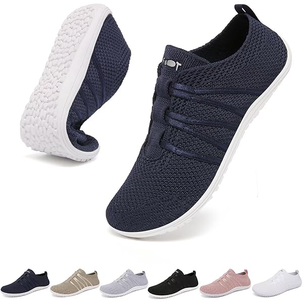 Puxowe Vrouwen wandelschoenen Lichtgewicht Knit Slip op Mesh Comfortabele Barefoot Minimalistische Sneakers Diep kaki EU 39