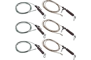 eMagTech 6pcs Bas de Ligne de Pêche Liens de Matériel de Pêche Anti-enchevêtrement Accessoires de Pêche de Carpe d'équipement pour l'eau Salée d'eau Douce