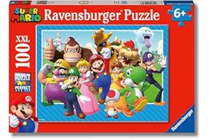 Ravensburger - Puzzles XXL Super Mario | Puzzle 6 Años O Más | Regalo Niño 6 Años O Más De 100 Piezas | Rompecabezas Niños De 36 X 49 Cm | Ravensburger Puzzle