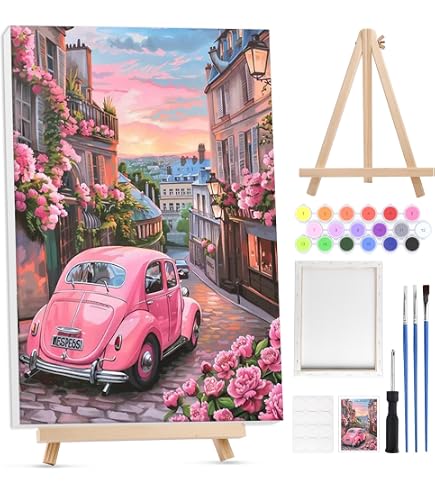 GHHKUD Elephant Peinture Numero adulte-Animaux Peinture par Numéro Adultes débutants,Numéro d'Art Kit Peinture par Décoration Murale et Cadeaux Pour La Maison 30x40cm