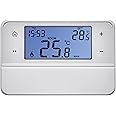 EMOS Digital Room Thermostat with OpenTherm Support, Programmable Clock Thermostat for Heating and Cooling Systems, Wire Thermostat/Room Temperature Controller, Surface-Mounted