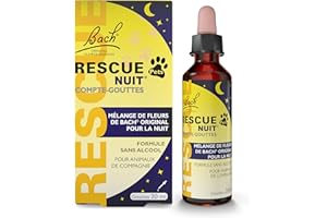 RESCUE NOIT PETS - Contagocce - Serenità per animali, ideale da viaggio, toelettatura, rumore, vegano e senza alcool, 20 ml