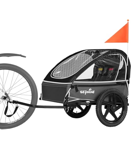 Instep Sync Single Seat Bike Child Trailer, Max Weight 40 lbs., 5