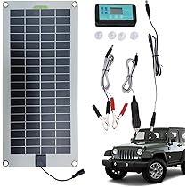 Kit Pannello Solare 30W Con Regolatore 30A - Ricarica Batterie 12V/24V Per Camper, Barca, Auto
