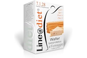 WAFER IPERPROTEICI Line@Diet FASE 1 per Dieta Proteica, Sostituto del Pasto, (5 FORMAGGIO)