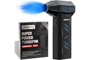 JNBGTU Compressed Air Duster - 150000PRM Jet Fan Blower, 3-Gear Adjustable Mini Cordless Turbo Fan, Air Dust Blower for Computer, Keyboard, House, Outdoor and Car