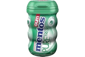 Mentos Pure Fresh Chewing Gum Sugar Free Spearmint, 100g
