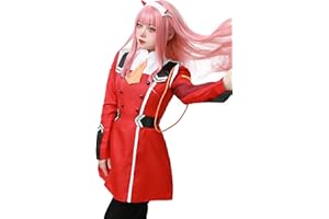 C-ZOFEK Darling in The FRANXX Zero Two Uniform Cosplay Red Costume