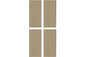 IZODEKOR Pannelli da parete 3D in legno, isolamento acustico, pannelli acustici, in legno, decorazione da parete per soggiorno, rivestimento interno, isolamento acustico, set da 4 pezzi, naturale