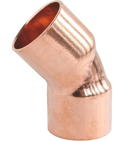 Coude En Cuivre 90° Grand Rayon - Raccord Mâle/femelle Diamètre 14 Mm - Lot De 2 Pièces Pour Installation Plomberie