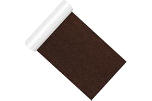 Cahomo Feutrine Autocollante,20 x 150 cm Antiderapant Feutre Adhesive Patin Feutre Meuble,Rouleau de Feutre adhésif Rembourrage de Meubles pour Protection Pied de Table Chaise Canape - Café Noir