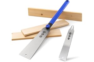 JOBUKAM Japansäge Set [2. SÄGEBLATT INKL.] - Hochwertige Japan Zugsäge Ryoba 240mm - Japanische Säge als Astsäge, Feinsäge Holz, Fuchsschwanz Säge, Holzsäge Handsäge Holz - Holzwerkzeug