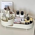 Makeup Organiser 360 Rotating Makeup Organiser Rotating Compartment 2 In 1 Cosmetic Storage Spin Makeup Stand Unit Organizer Storage Revolving Makeup Organiser for Vanity, Dresser, Bathroom, Bedroom