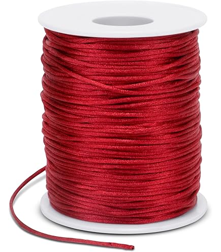 Green -Fil De Nylon 20 Mètres Pour Fabrication De Bracelets,2 Mm,cordon