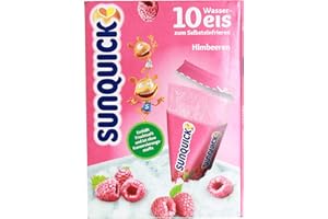 sunquick - Wassereis zum Selbsteinfrieren Himbeere - 10St/650g