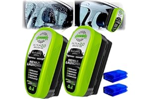 SOVTAY Laixa Glass Cleaner, Clearvision Car Windshield, Clear Vision Car Windshield Glass Cleaner, Upgrade Automotive Oil Film Cleaning Brush, Crystal-Clear View in Any Weather (2set)