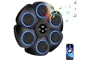 ‎EAGERMINDS Musik-Boxmaschine, 2024 Neue Smart Bluetooth-Musik-Boxmaschine mit Boxhandschuhen, Wandmontierte Boxmaschine, 9 Geschwindigkeitsmodi und Zählmodus für Erwachsenen und Kindern