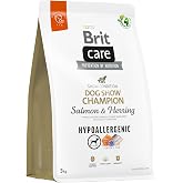 Brit Care Dog Show Champion, For Competition Dogs Condition, Hypoallergenic, Dry Food with Salmon and Herring, 3 kg
