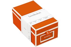 ‎SEMIKOLON Semikolon 352648 Visitenkartenbox – alphabetisches Register – 10,5 x 18 x 8,3 cm – Business-Card-Box – orange orange